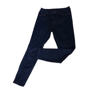 ANN TAYLOR The Skinny CURVY FIT Dark Denim Jeans Size 8